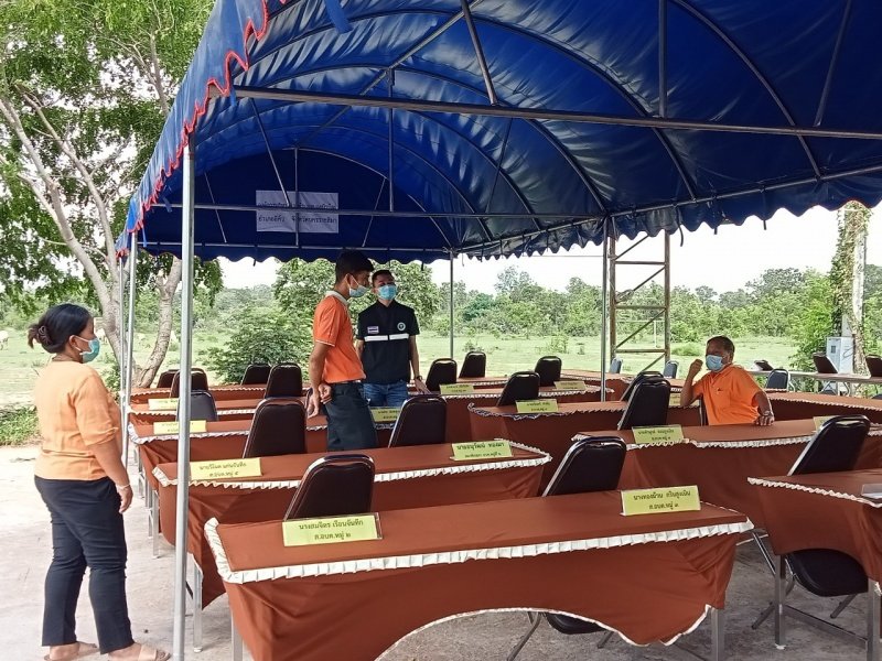 เตรียมสถานที่ประุชุมสภาฯ สมัยสามัญ สมัยที่ 3 ครั้งที่ 1/2564 ประจำปี พ.ศ.2564 วันศุกร์ ที่ 6 เดือนสิงหาคม พ.ศ.2564