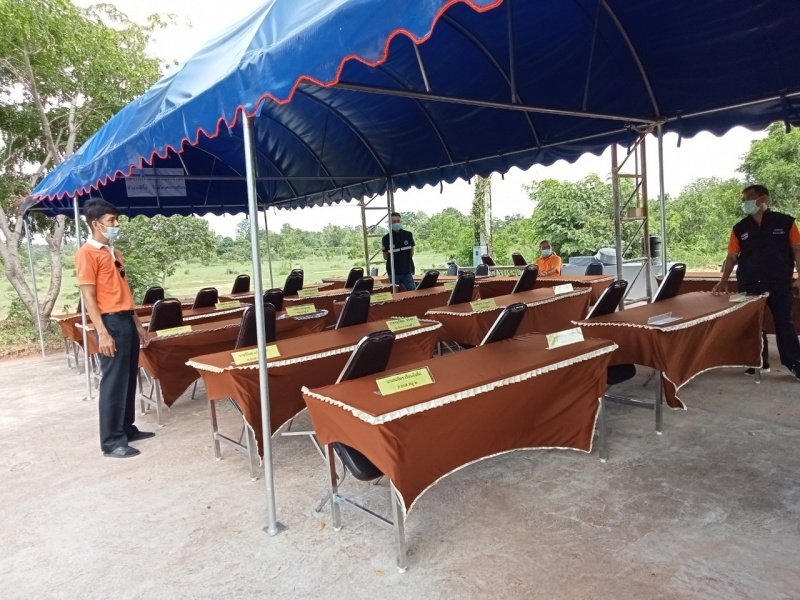 เตรียมสถานที่ประุชุมสภาฯ สมัยสามัญ สมัยที่ 3 ครั้งที่ 1/2564 ประจำปี พ.ศ.2564 วันศุกร์ ที่ 6 เดือนสิงหาคม พ.ศ.2564