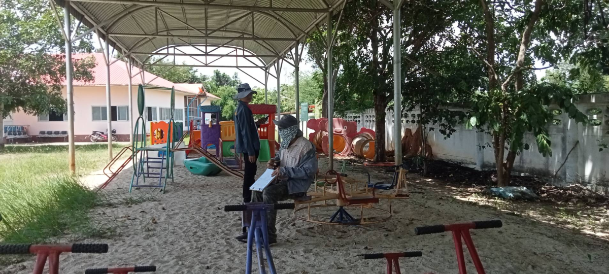 กองช่างออกสำรวจที่ภายในที่สำนักงาน อบต.หนองบัวน้อย