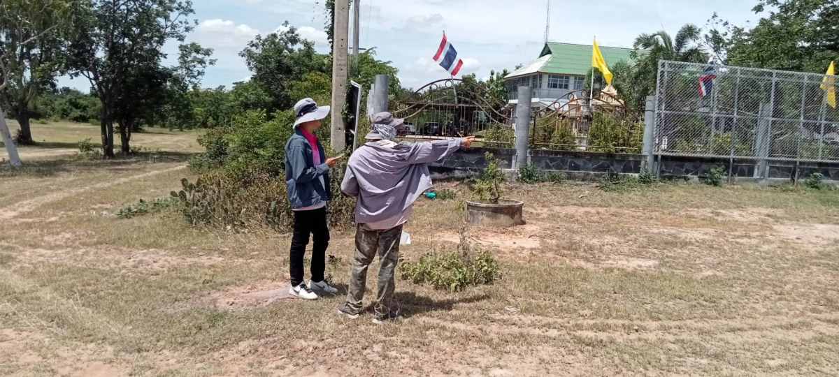 กองช่างออกสำรวจที่ภายในที่สำนักงาน อบต.หนองบัวน้อย