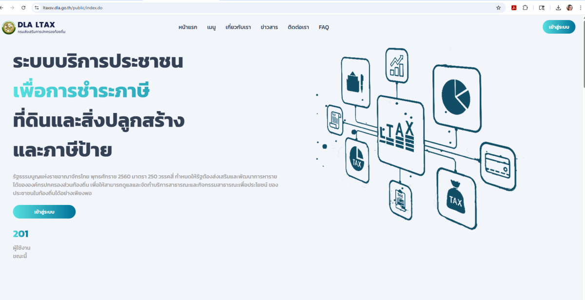 องค์การบริหารส่วนตำบลหนองบัวน้อย เปิดบริการให้สามารถตรวจสอบภาษี/ชำระภาษี ทางออนไลน์ สามารถเข้าได้ที่เว็บ dla ltax service ได้เลยค่ะ